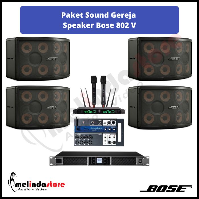 Paket Sound Gereja Speaker Bose 802 V | 4 Speaker Paket Sound Gereja Speaker Bose 802 V | 4 Speaker